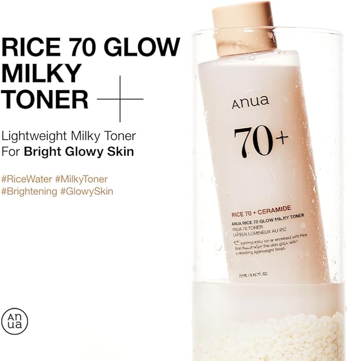 RICE 70 GLOW MILKY TONER 250ml