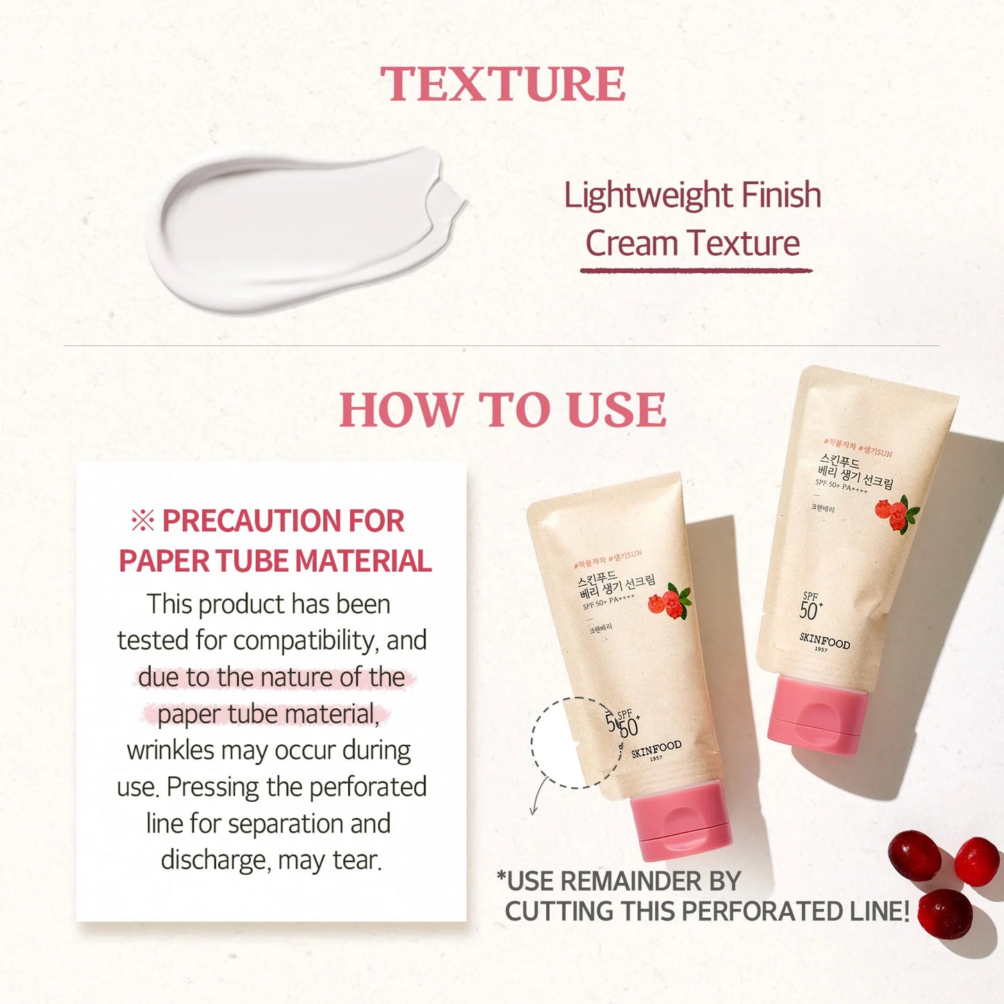 Berry Glowing Sun Cream SPF 50+ PA++++